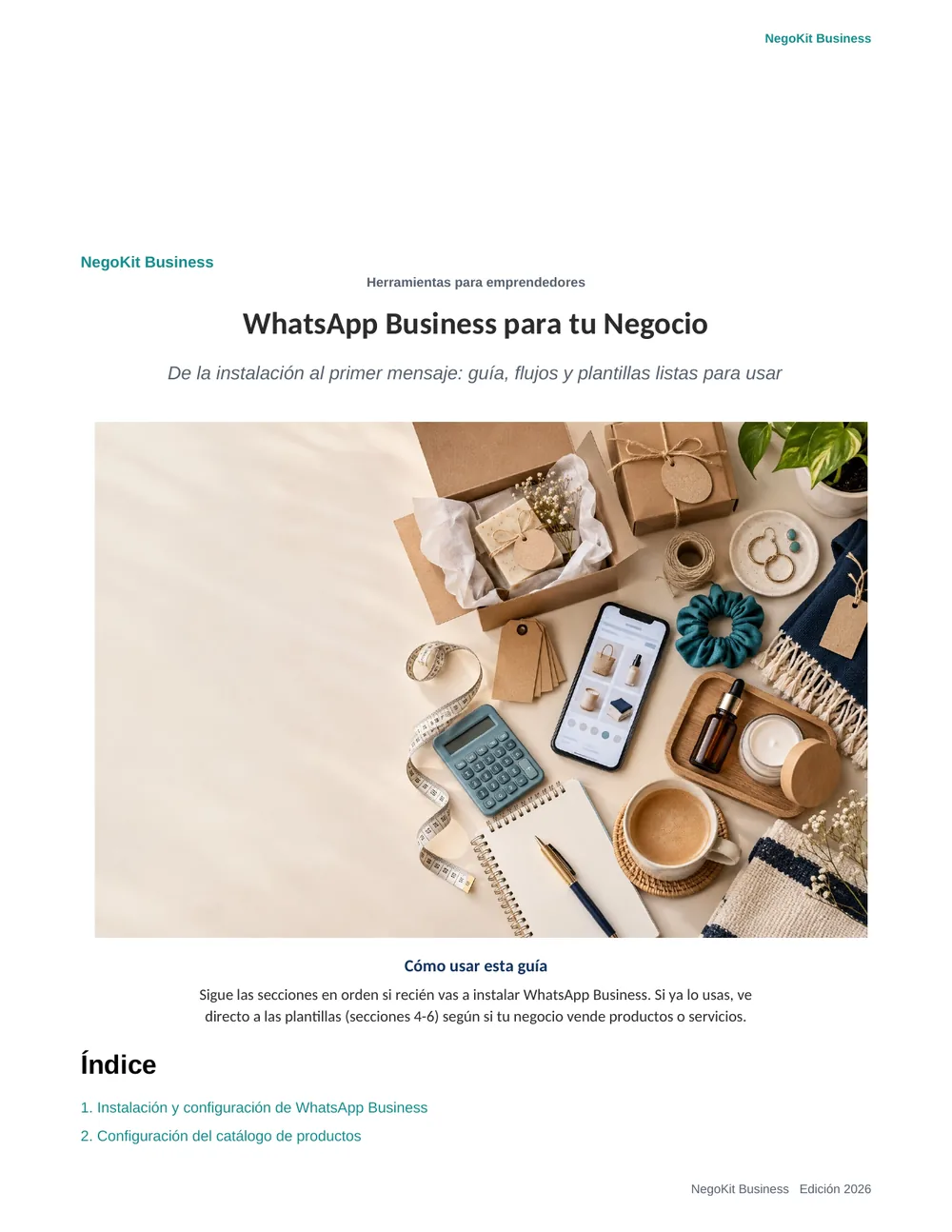 Vista real de WhatsApp Business